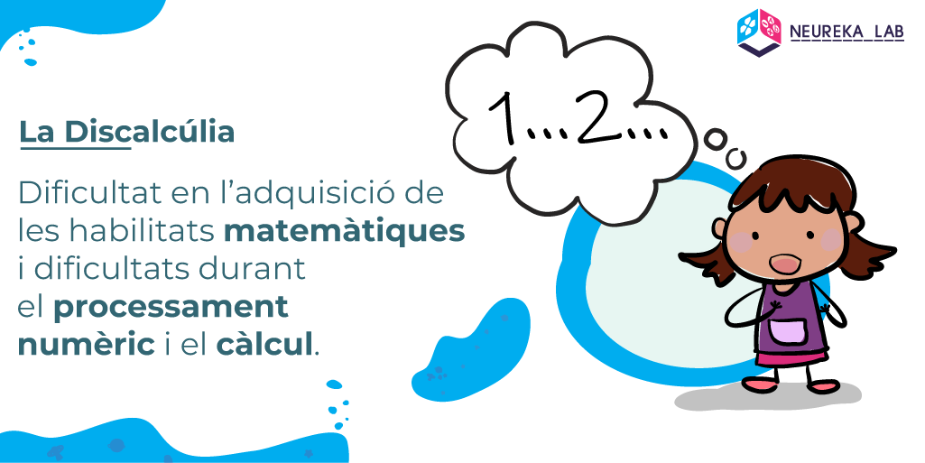 La discalcúlia és la dificultat en l'adquisició de les habilitats matemàtiques i dificultats durant el processament numèric i el càlcul.